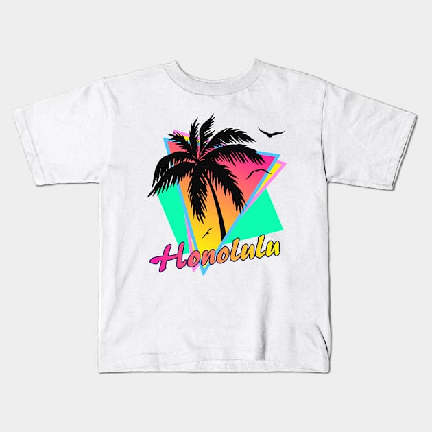 Honolulu Kids T-Shirt by Nerd_art
